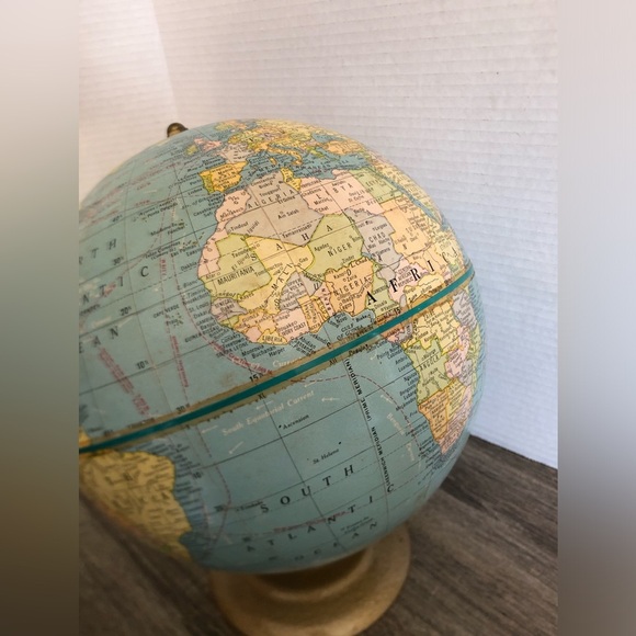 Vtg George F Cram 9 Inch Terrestrial Globe - Picture 10 of 14